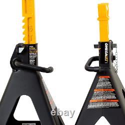 Heavy Duty 6 Ton Jack Stands Pair Double Locking Pins Handle Lock NEW