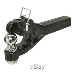 Heavy Duty 8 Ton Ball Combo Pintle Tow Hook Receiver Arm Hitch Towing 4WD Truck