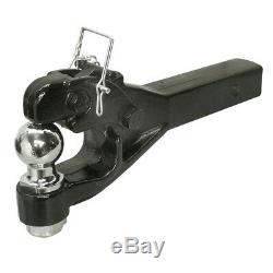 Heavy Duty 8 Ton Ball Combo Pintle Tow Hook Receiver Arm Hitch Towing For 4WD