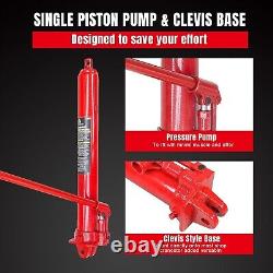 Heavy-Duty 8 Ton Hydraulic Long Ram with 44.13 Lift Height Great for Shops
