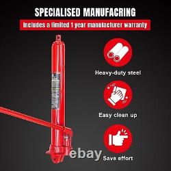 Heavy-Duty 8 Ton Hydraulic Long Ram with 44.13 Lift Height Great for Shops
