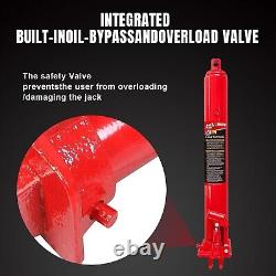 Heavy-Duty 8 Ton Hydraulic Long Ram with 44.13 Lift Height Great for Shops