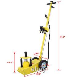 Heavy Duty Air/Hydraulic Floor Jack With 4 Extension Adapters 35 Ton/22 Ton Jack