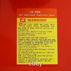 Heavy Duty Air/Hydraulic Floor Jack With 4 Extension Adapters 35 Ton/22 Ton Jack