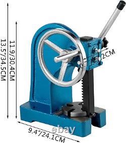 Heavy Duty Arbor Press 1 Ton, Ratchet Leverage Arbor Press with Handwheel, Manua