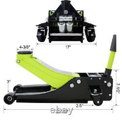 Heavy-Duty Dual Piston 3.5Ton Low Profile Steel Racing Floor Jack Hydraulic Jack