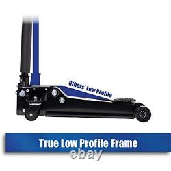 Heavy Duty Dual Pump 2 Ton Low Profile Quick Rise Steel Floor Trolley Jack