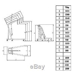 Heavy Duty Engine Hoist Shop Crane Jack Lift Hand Operated 2 Ton 4400 Lbs