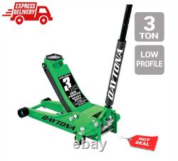 Heavy Duty Floor Jack 3 Ton Low Profile Professional Rapid Pump Cars Trucks NEW