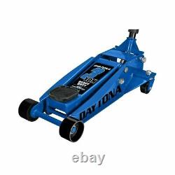 Heavy Duty Floor Jack 3 Ton with Rapid Pump Steel Jack Blue