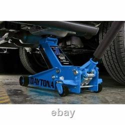 Heavy Duty Floor Jack 3 Ton with Rapid Pump Steel Jack Blue