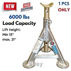 Heavy Duty Jack Stand 3 Ton Cap. Truck Jeep Locking Stabilizer Pin Axle Top Post