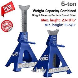Heavy Duty Jack Stands 6 Ton for Under Hoist Car RV Jeep Lifting Truck Repair