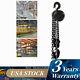 Heavy Duty Manual Hand Chain Hoist 3 Ton 6614 Lbs Capacity 10 Feet With 2 Hooks