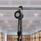 Heavy Duty Manual Hand Chain Hoist 3 Ton 6614 Lbs Capacity 10 Feet With 2 Hooks