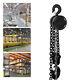 Heavy Duty Manual Hand Chain Hoist 3 Tons 6614 Lbs Capacity 10 Ft With 2 Hooks