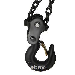 Heavy Duty Manual Hand Chain Hoist 3 Tons 6614 Lbs Capacity 10 Ft with 2 Hooks