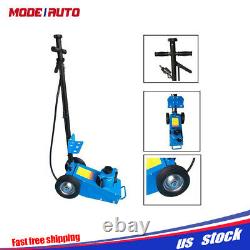 Heavy duty 22 Ton Air Hydraulic Floor Jack Wheels Lift Truck Bus Shop Equipment