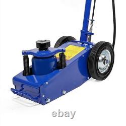 Heavy duty 22 Ton Air Hydraulic Floor Jack Wheels Lift Truck Bus Shop Equipment