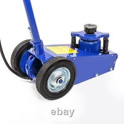 Heavy duty 22 Ton Air Hydraulic Floor Jack Wheels Lift Truck Bus Shop Equipment