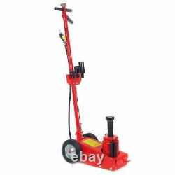 Heavy duty 35 Ton Air Hydraulic Floor Jack Wheels Lift Truck Bus Shop Equipment