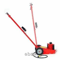 Heavy duty 35 Ton Air Hydraulic Floor Jack Wheels Lift Truck Bus Shop Equipment