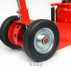 Heavy duty 35 Ton Air Hydraulic Floor Jack Wheels Lift Truck Bus Shop Equipment