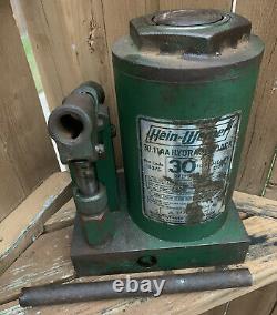 Hein Werner 30 Ton Hydraulic Bottle Jack USA Made 30.11AA Heavy Duty