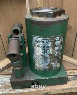 Hein Werner 30 Ton Hydraulic Bottle Jack USA Made 30.11AA Heavy Duty