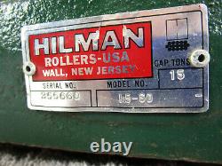 Hillman Rollers 15 Ton Capacity Hilman 15-SD heavy duty rolling equipment mover