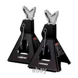 Husky 3 Ton Heavy Duty Low Profile Floor Car Jack With Quick Lift and Stands