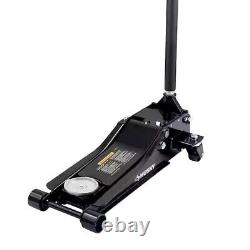 Husky 3 Ton Heavy Duty Low Profile Floor Car Jack With Quick Lift and Stands