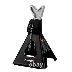 Husky 3 Ton Heavy Duty Low Profile Floor Car Jack With Quick Lift and Stands