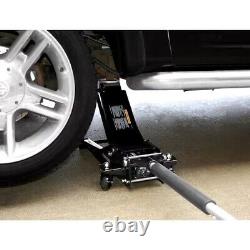 Husky 3 Ton Heavy Duty Low Profile Floor Car Jack With Quick Lift and Stands