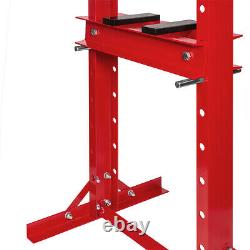 Hydraulic 12 Ton H-Frame Floor Press Shop Press Garage Heavy Duty Machinery