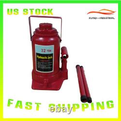 Hydraulic Bottle Jack Automotive Car Truck Heavy Duty Red Shop Equipment 32 Ton