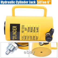 Hydraulic Cylinder Jack 50 Ton Single Acting 6 Stroke Jack Ram Heavy Duty 150mm