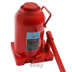 Hydraulic Cylinder Jack Heavy Duty 50Ton Tire Repair Lift Tool Alloy Steel Lever