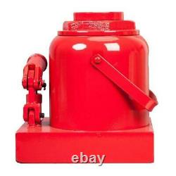 Hydraulic Industrial Steel Bottle Jack Lift Big Red 50 Ton Capacity Heavy Duty