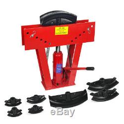 Hydraulic Pipe Bender 16 Ton Manual Tubing Heavy Duty Exhaust Tube Bending