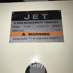 JET 5 Ton HEAVY DUTY TROLLYEY Model 5-HDT/#262050 BRAND NEW