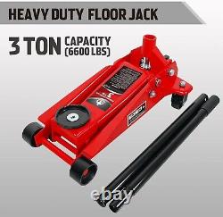 Jack 3 Ton Capacity Fast Lift Service Jack Steel Heavy Duty Hydraulic Car Jack