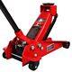 Jack Boss 3ton Floor Jack Steel Heavy Duty Hydraulic Car Jack, Red, Ast830025