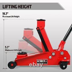 Jack Boss 3Ton Floor Jack Steel Heavy Duty Hydraulic Car Jack, Red, AST830025