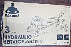 Jack Boss Floor Jack 3Ton Fast Lift Service Steel Heavy Duty Hydraulic Car Jack