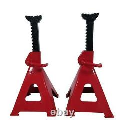 Jack Stands 12 Ton Ratcheting Adjustable Height Set Pair Heavy Duty Car Truck