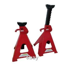 Jack Stands 12 Ton Ratcheting Adjustable Height Set Pair Heavy Duty Car Truck
