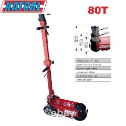 KATOOL Heavy Duty Truck Jack Pneumatic 80 Tons Wheel Repair Tire Repair