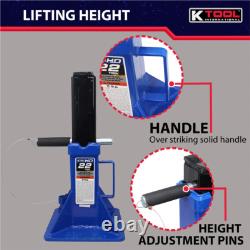 K Tool HD61222 22 Ton Automotive Jack Stands, Heavy-Duty, Adjustable