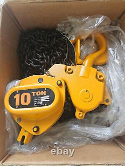 Kito M3 10 Ton Heavy Duty Chain Hoist with 15' Lift